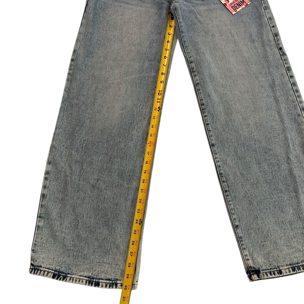 Love Soho Relaxed Fit Low Rise Wide Leg Denim Size 11 NWT - Picture 8 of 17